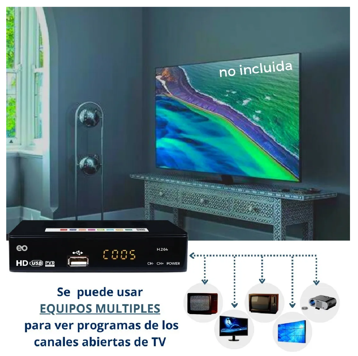 Foto 3 pulgar | Language Convertidor Decodificador Digital De Señal Analoga Eo Safe Imports Esi-1071-1 Negro