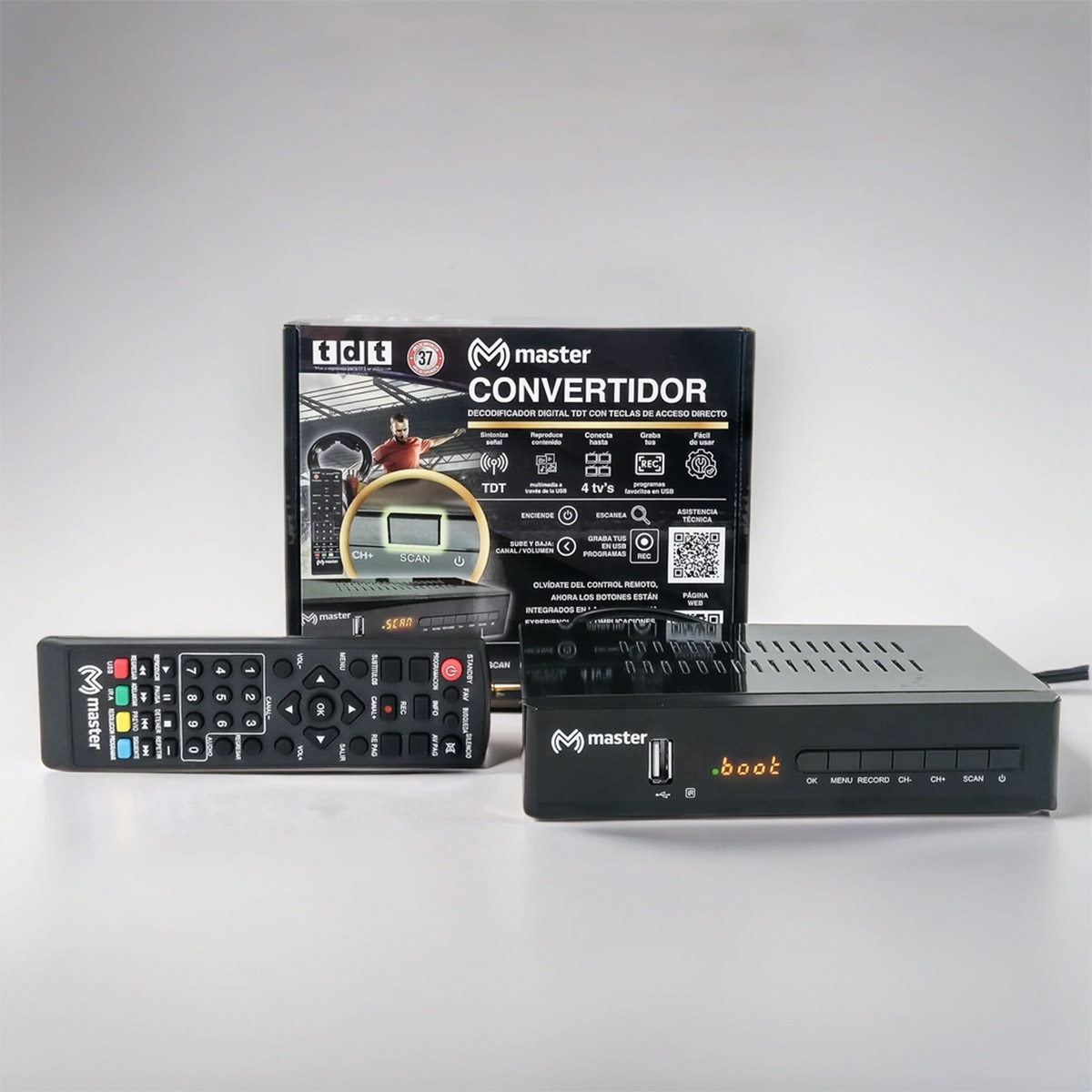 Foto 4 | Decodificador Convertidor Digital Con Acceso Rápido Tdt | Tdt-scan