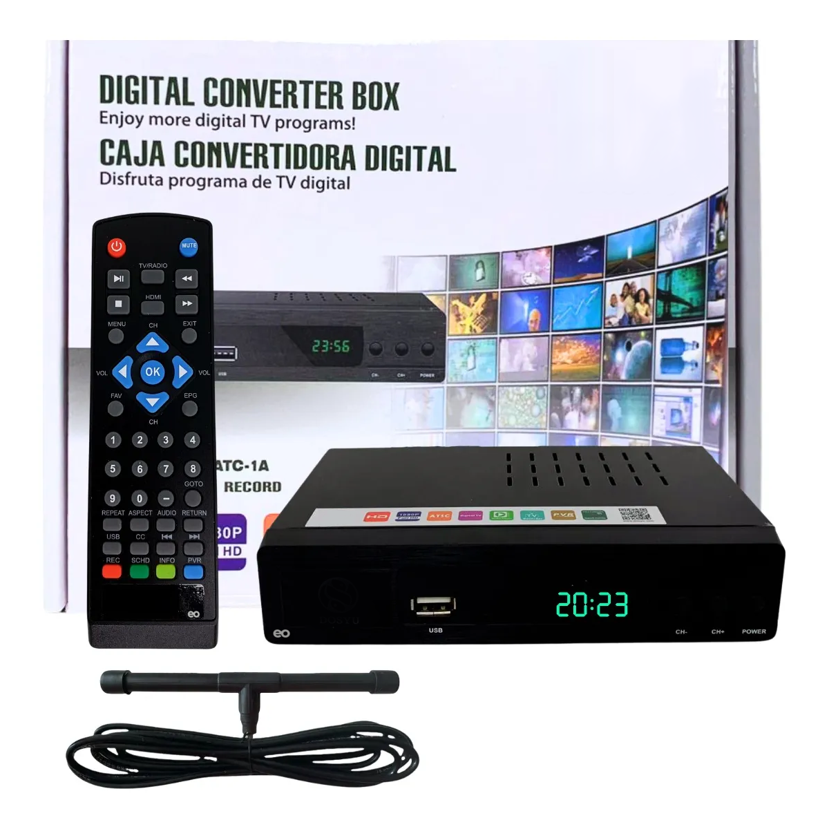Foto 3 pulgar | Decodificador Convertidor Digital Tv Full Hd Eo Safe Imports Esi-4299-1 Negro