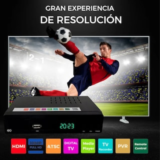 Foto 3 | Decodificador Convertidor Digital Tv Full Hd Eo Safe Imports Esi-4299-1 Negro