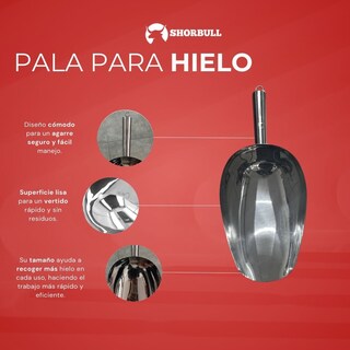 Foto 5 | Pala De Hielo Acero Inoxidable Shorbull
