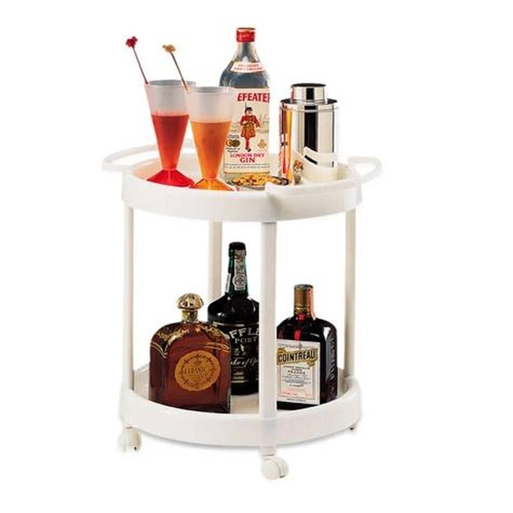 Mesa Mesita Servicio Redonda Soporte 2 Niveles Laptop con rueditas $399