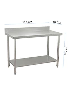 Foto 1 | Mesa Mindejal Mmtce Acero con Entrepaño 110