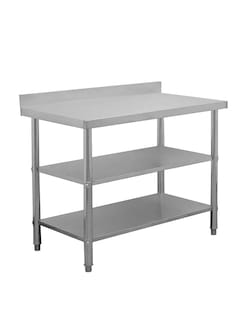 Foto 2 | Mesa A Pared Mindejal Wb001 Gris De Acero Inoxidable A Pared 120x60 Cm