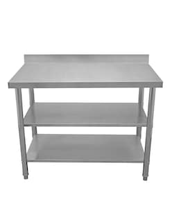 Foto 3 | Mesa A Pared Mindejal Wb001 Gris De Acero Inoxidable A Pared 120x60 Cm