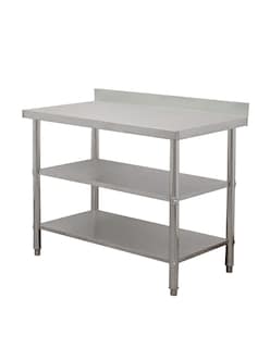 Foto 4 | Mesa A Pared Mindejal Wb001 Gris De Acero Inoxidable A Pared 120x60 Cm