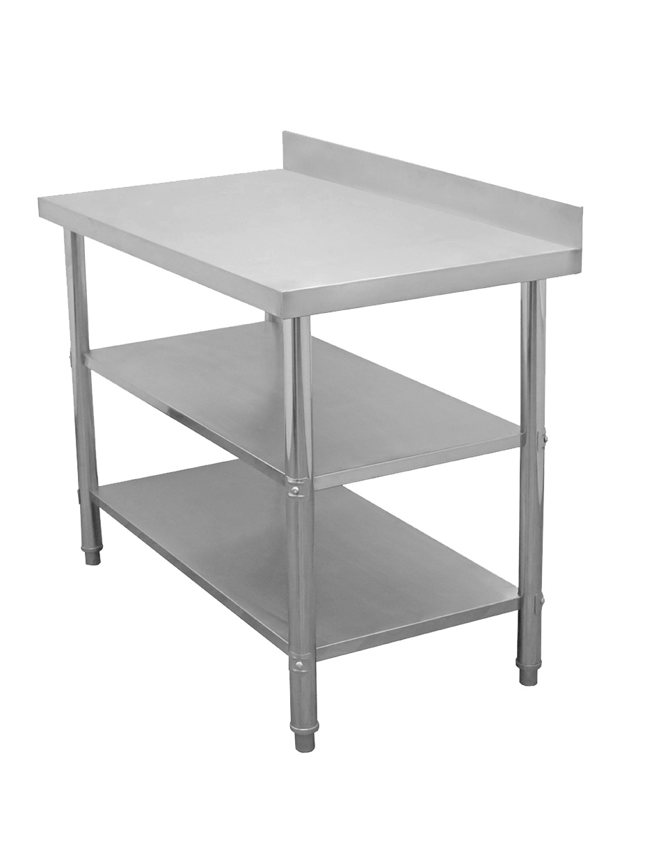 Foto 7 | Mesa A Pared Mindejal Wb001 Gris De Acero Inoxidable A Pared 120x60 Cm