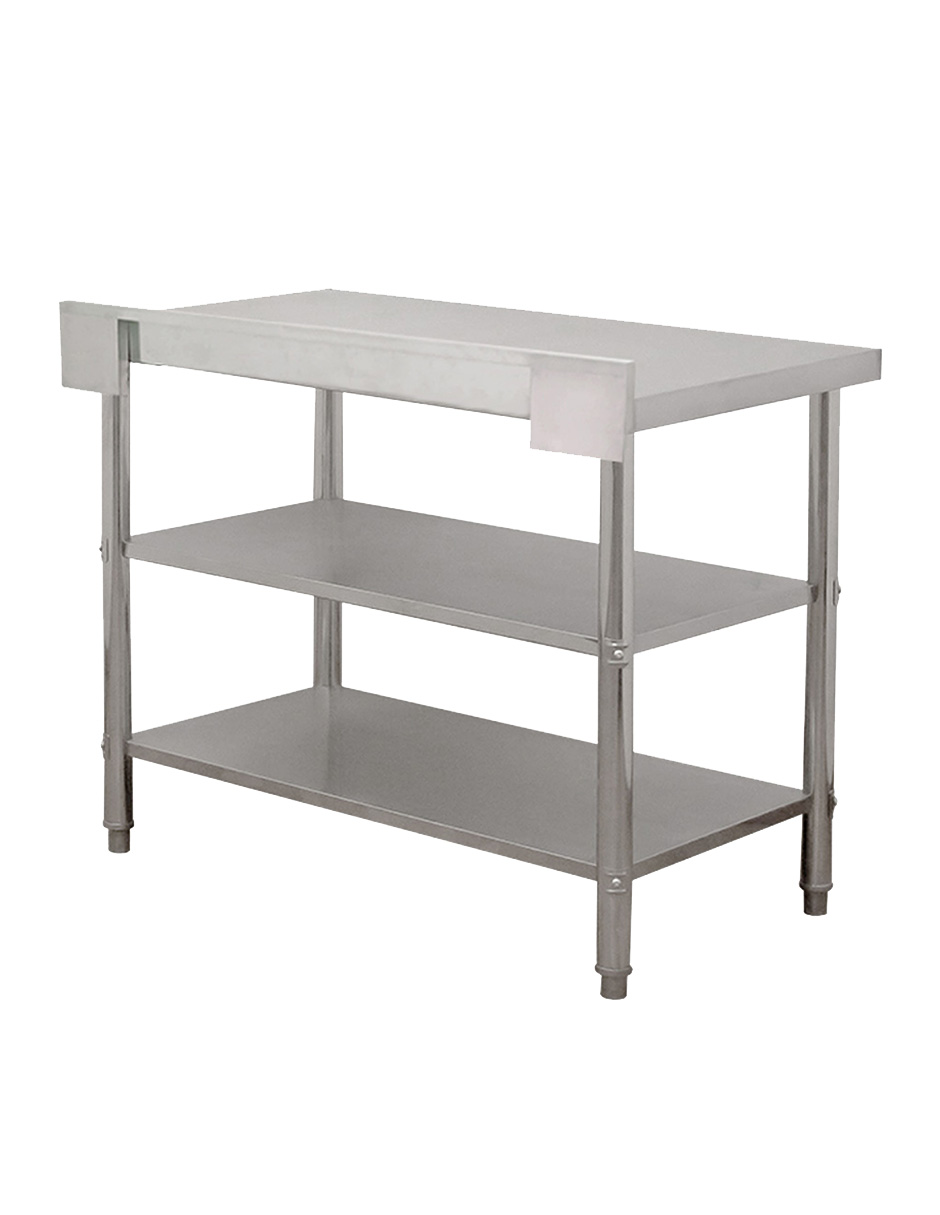 Foto 8 | Mesa A Pared Mindejal Wb001 Gris De Acero Inoxidable A Pared 120x60 Cm