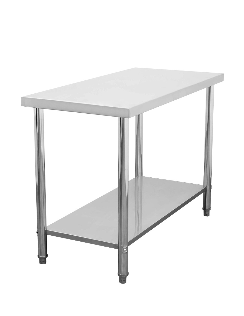 Foto 2 | Mesa Isla 95x45 Mindejal Mi-950 Gris De Acero Inoxidable Con Un Entrepaño