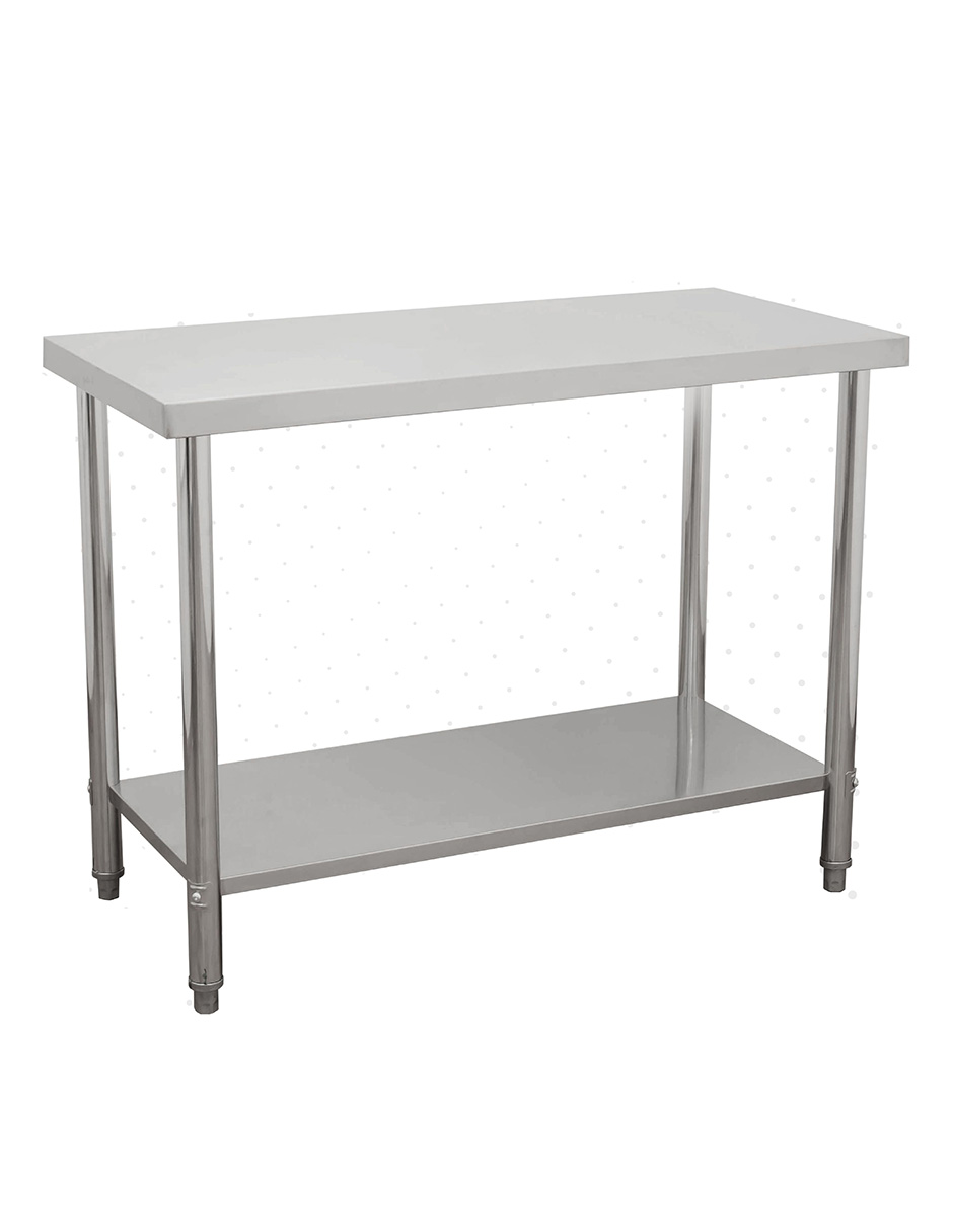 Foto 5 | Mesa Isla 95x45 Mindejal Mi-950 Gris De Acero Inoxidable Con Un Entrepaño