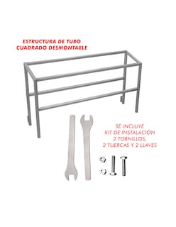 Foto 5 | Mesa Pizzera 14 Insertos Mindejal Mp-060 Gris De Acero Inoxidable Copete Desmontable