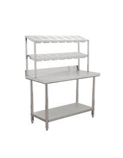 Foto 8 | Mesa Pizzera 14 Insertos Mindejal Mp-060 Gris De Acero Inoxidable Copete Desmontable