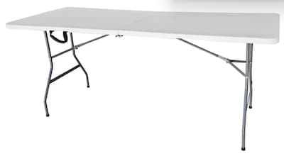 Foto 1 | Mesa Plegable Portafolio 180cm De Plástico Blanca Color Blanco