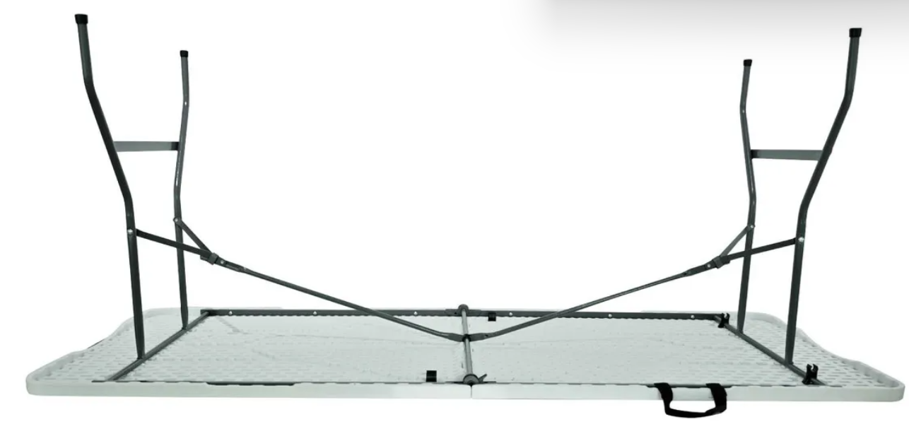 Foto 4 pulgar | Mesa Plegable Portafolio 180cm De Plástico Blanca Color Blanco