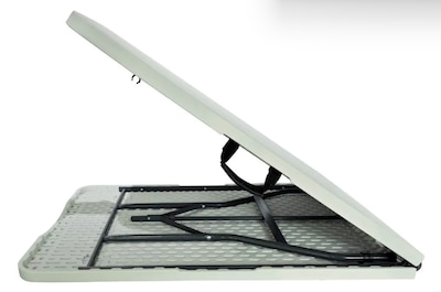Foto 4 | Mesa Plegable Portafolio 180cm De Plástico Blanca Color Blanco