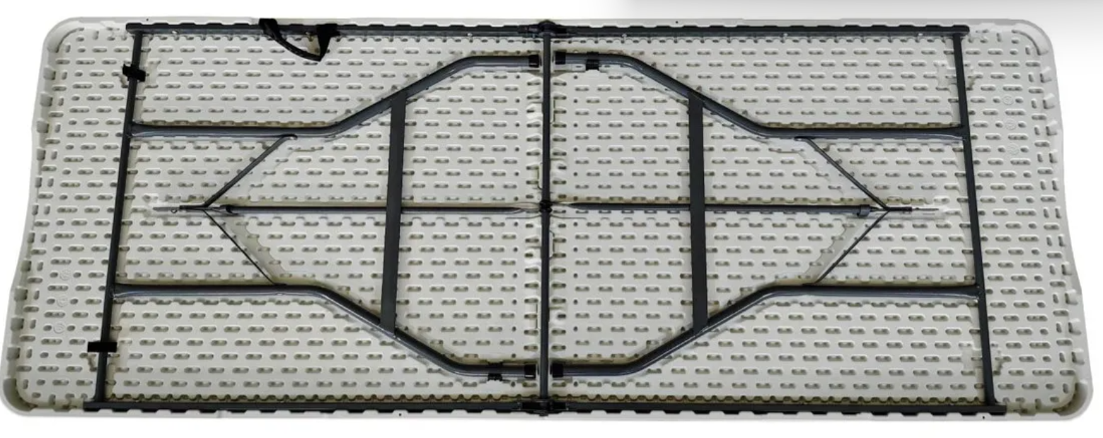 Foto 7 pulgar | Mesa Plegable Portafolio 180cm De Plástico Blanca Color Blanco