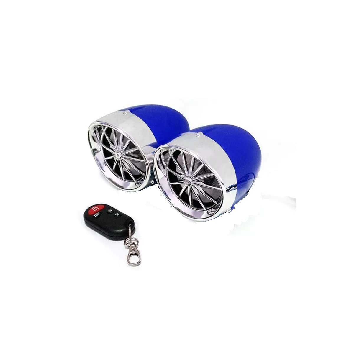 Bocinas Eo Safe Imports Esi-7946 color Azul Bluetooth Alarma Altavoz Motocicleta Speaker Estéreo