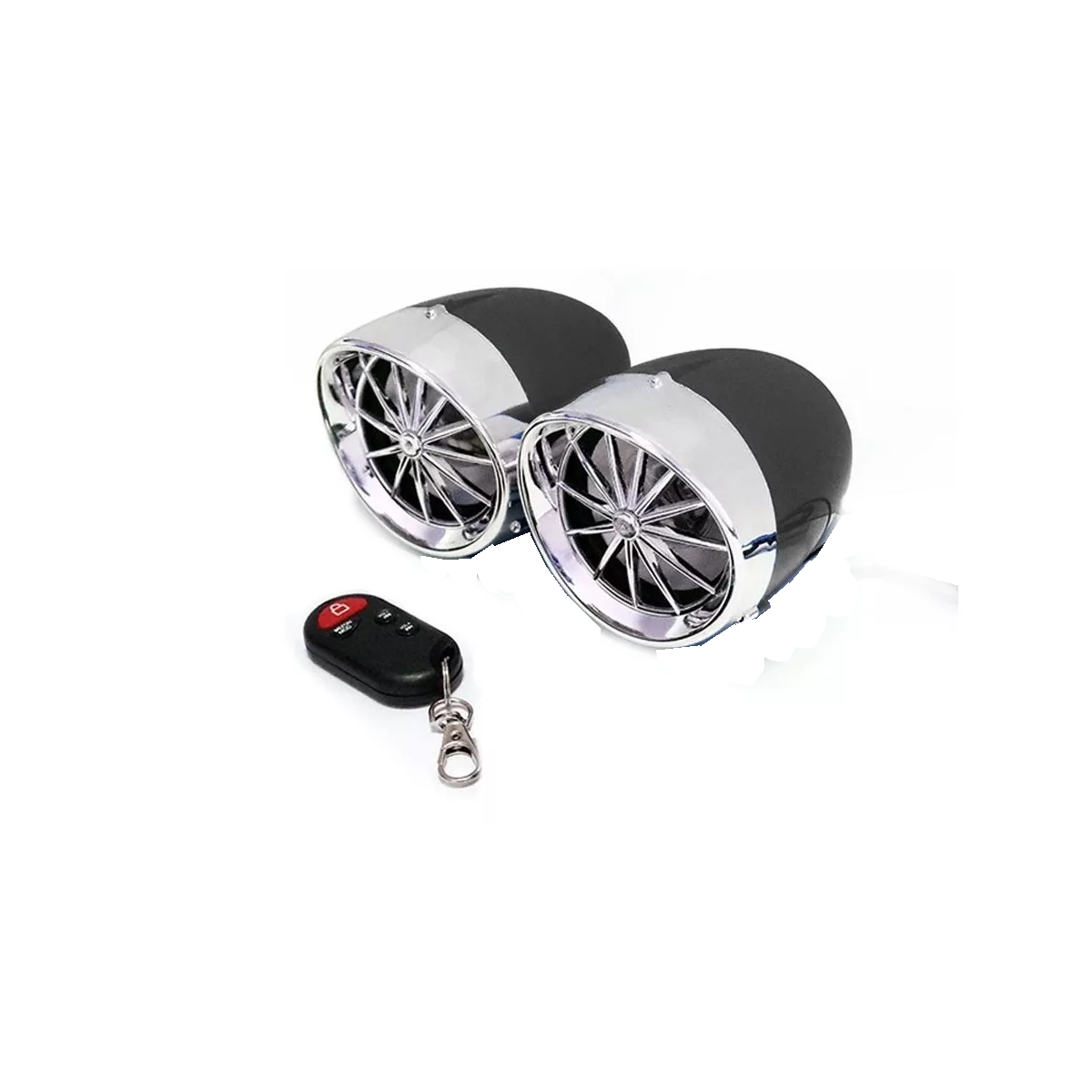 Bocinas Eo Safe Imports Esi-7945 color Negro Bluetooth Alarma Altavoz Motocicleta Speaker Estéreo