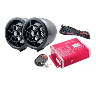 Foto 1 | Bocina Alarma Moto Estereo A Prueba De Agua Usb Eo Safe Imports Esi-15472 Negro