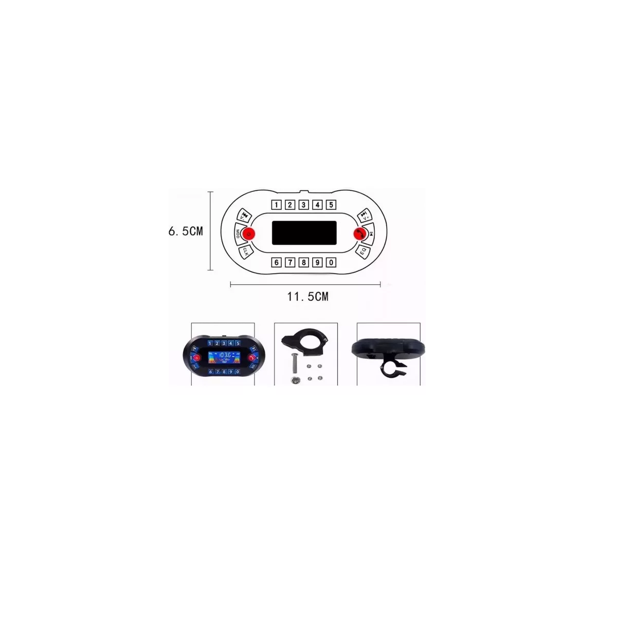 Foto 3 pulgar | Bocinas Bluetooth Alarma Altavoz Motocicleta Estereo Eo Safe Imports Esi-15474 Multicolor