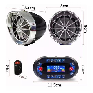 Foto 3 | Bocinas Bluetooth Alarma Altavoz Motocicleta Estereo Eo Safe Imports Esi-15474 Multicolor