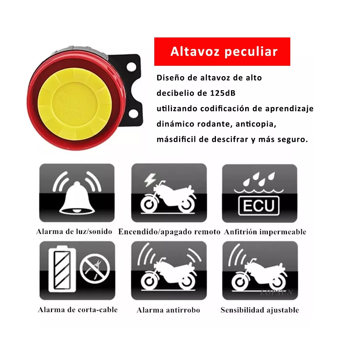 Foto 3 pulgar | Alarma Antirrobo P/moto Encendido A Distancia Control Remoto Eo Safe Imports Esi-16726 Multicolor