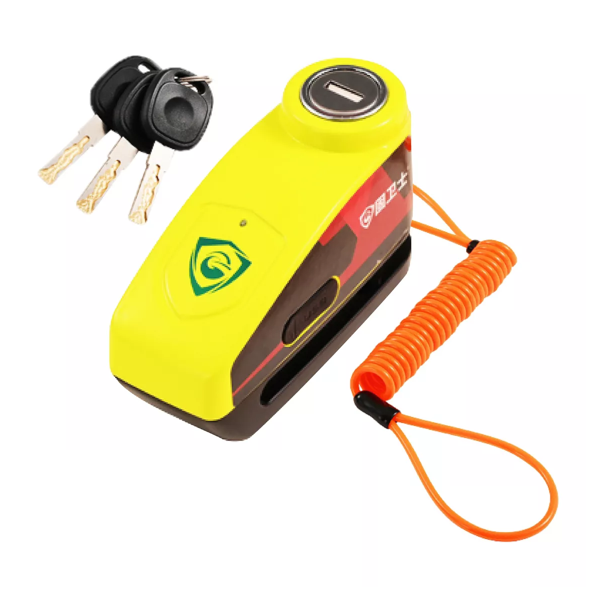 Alarma De Candados De Discos De Freno Moto Eo Safe Imports Esi-16819 Amarillo