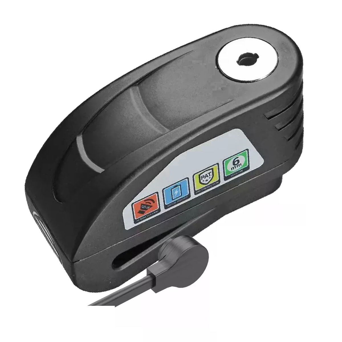 Alarma Moto Bloqueo Freno Disco Candado Recargable Eo Safe Imports Esi-16821 Gris