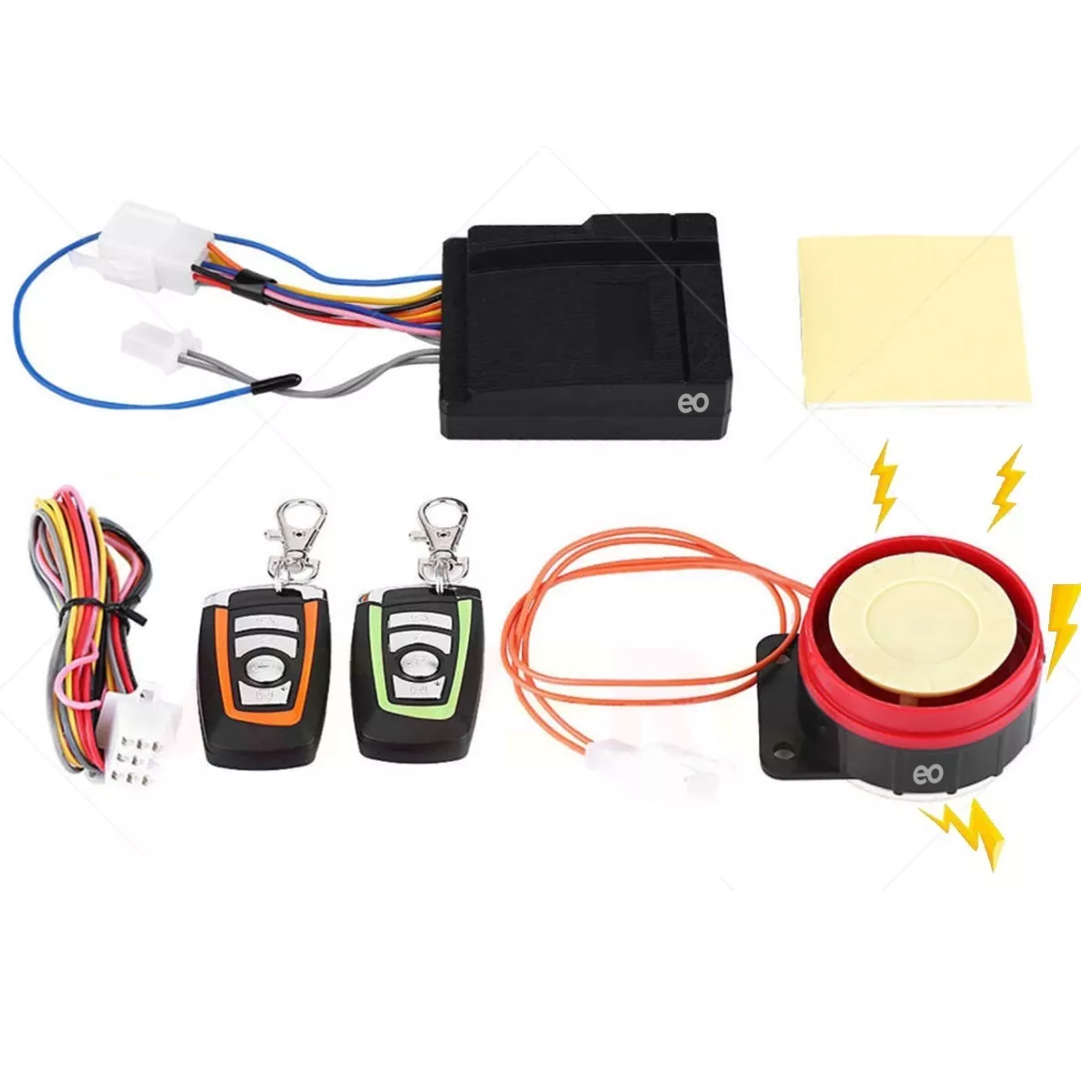 Alarma Control Remoto Moto Antirrobo Seguridad Arranque Eo Safe Imports Esi-6569-1 Multicolor