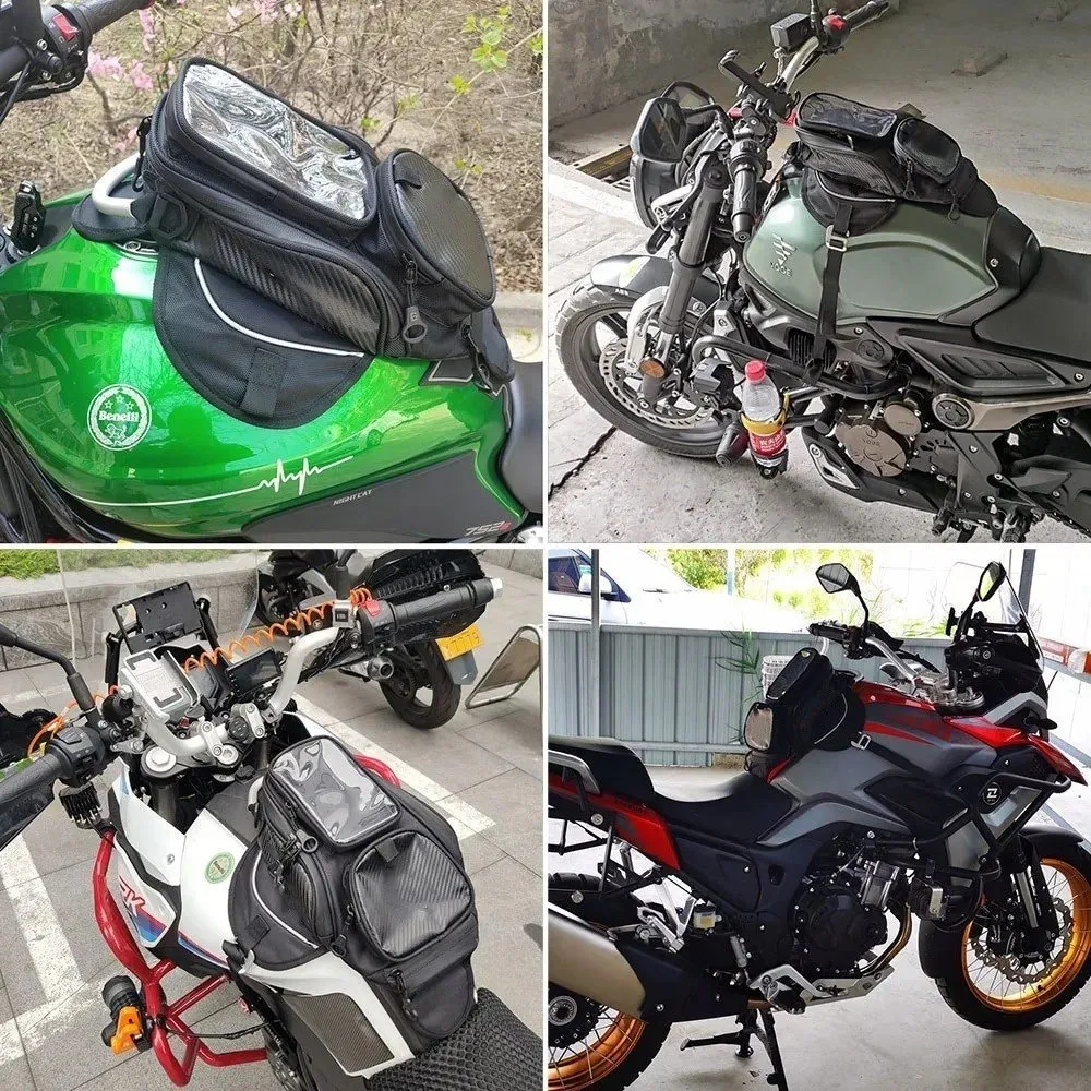 Foto 3 | Bolsa para Moto con Imanes y Correas color Negro