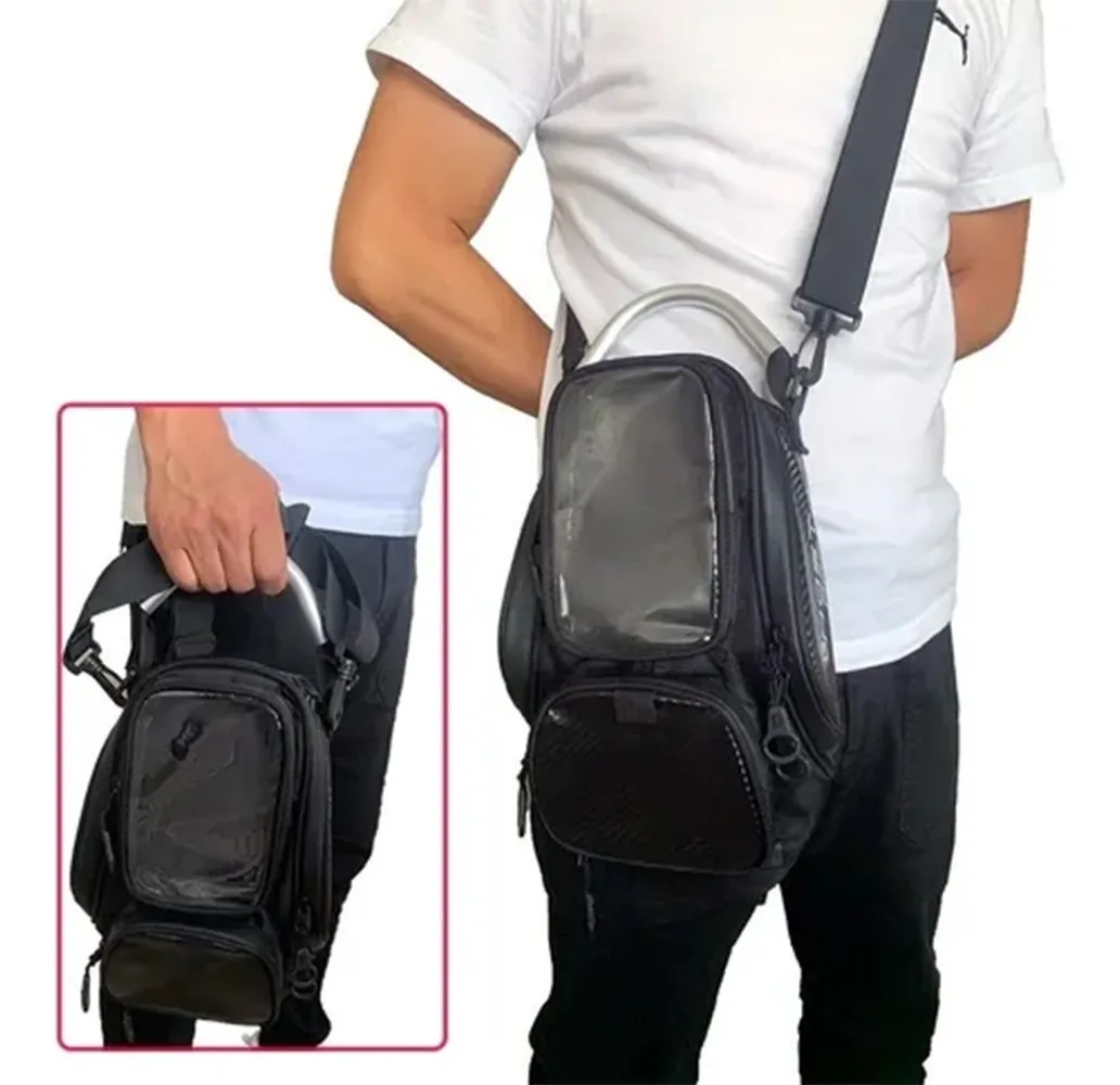 Foto 4 pulgar | Bolsa Para Moto Malubero , Correas y Maleta De Moto Negra