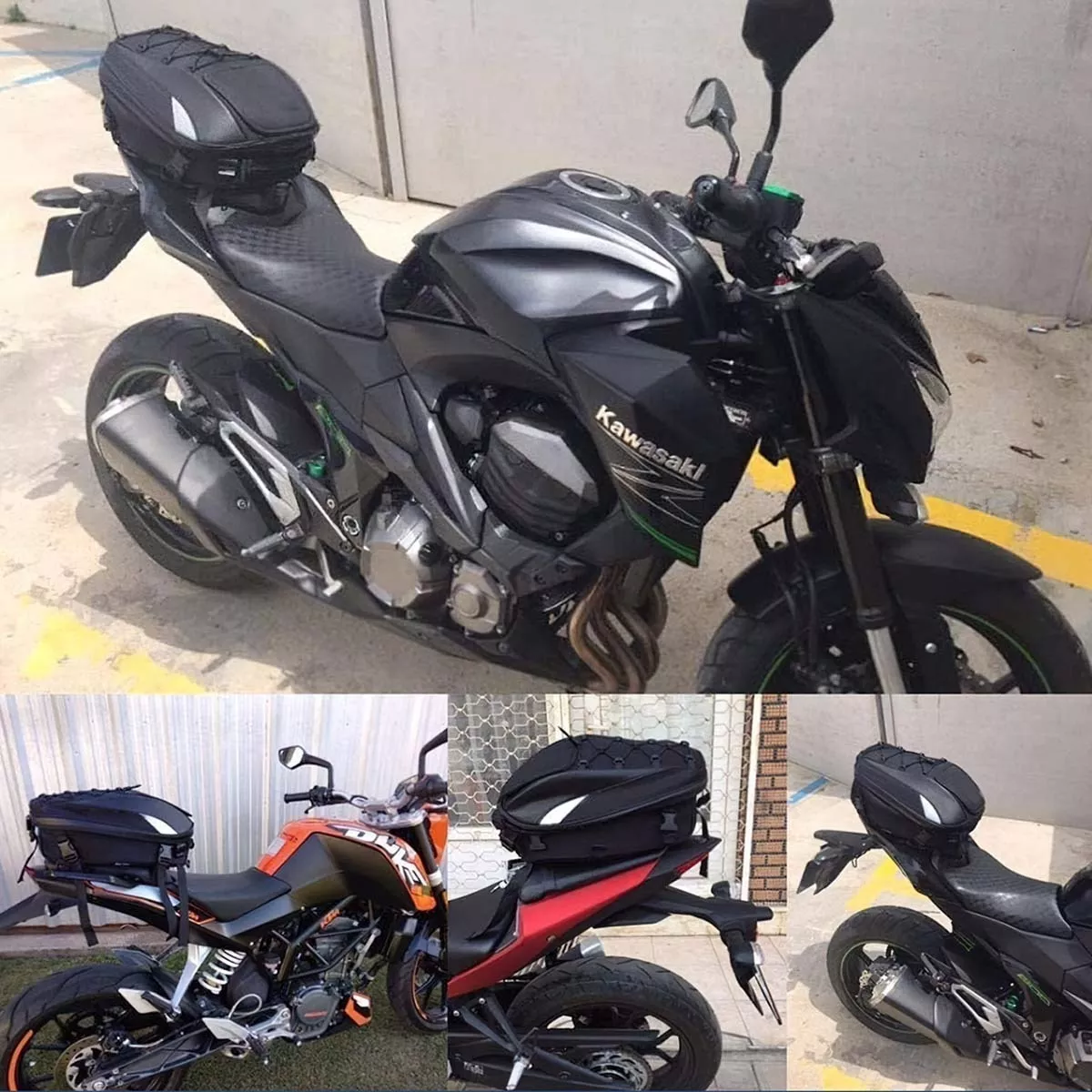 Foto 4 | Mochila Para Asiento Trasero De Motocicleta Eo Safe Imports Esi-6196 color Negro