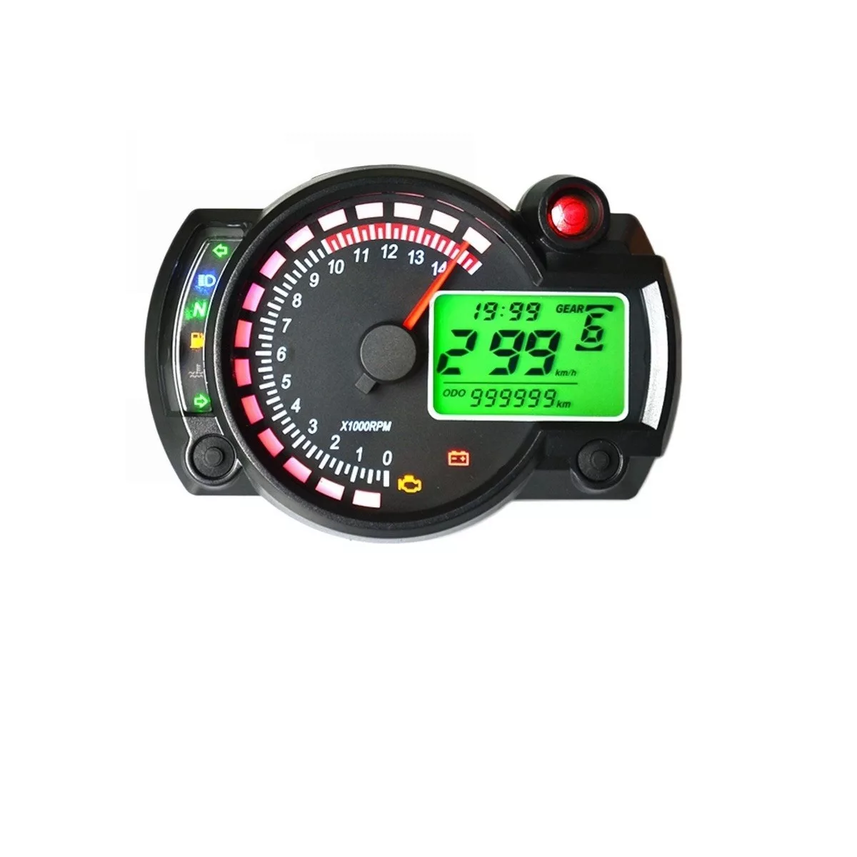 Foto 2 pulgar | Odómetro/ Velocímetro Digital LCD Eo Safe Imports ESI-13458 Negro para Motocicleta