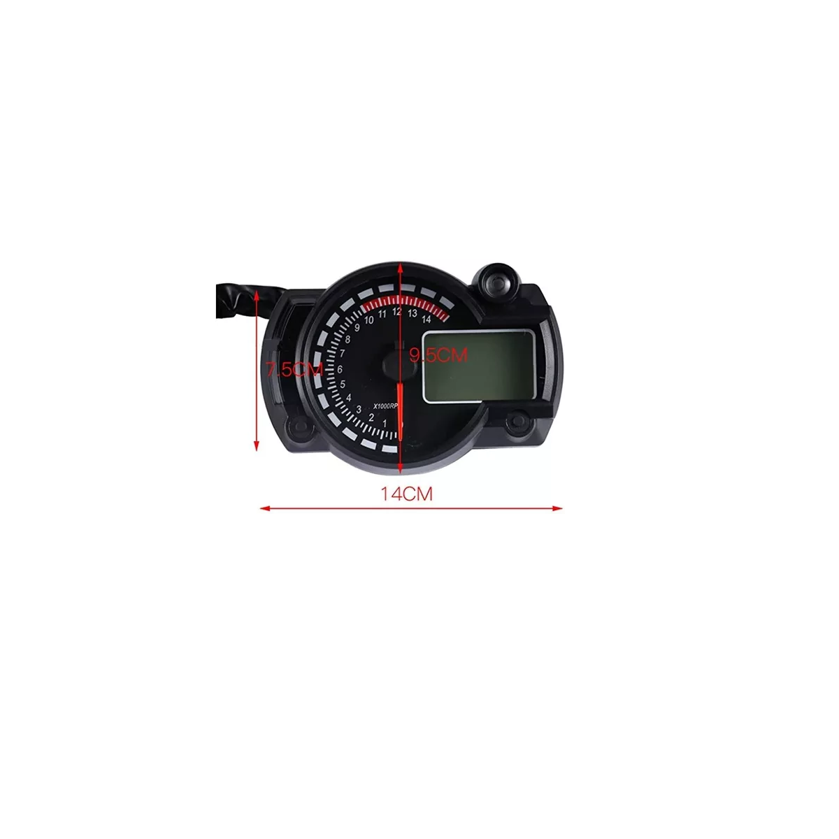 Foto 4 pulgar | Odómetro/ Velocímetro Digital LCD Eo Safe Imports ESI-13458 Negro para Motocicleta