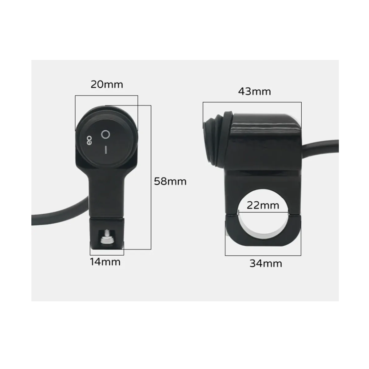 Foto 3 pulgar | 2 Interruptor 3paso On/off Aluminio Manubrio Bici Moto Eo Safe Imports Esi-19874 Negro