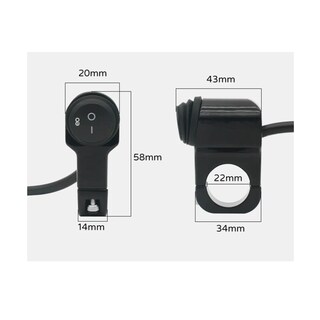Foto 2 | 2 Interruptor 3paso On/off Aluminio Manubrio Bici Moto Eo Safe Imports Esi-19874 Negro