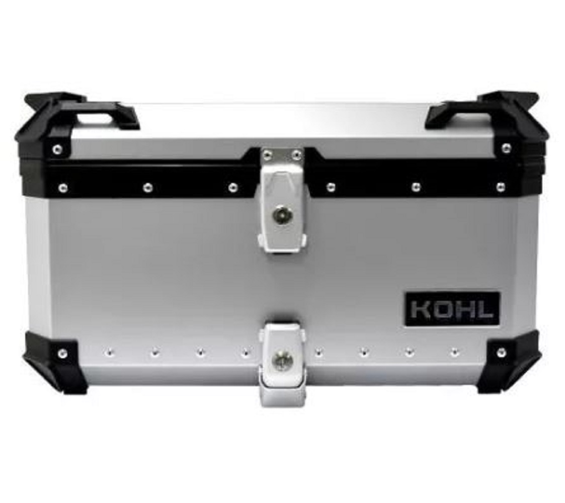 Maleta Top Case Kohl 60 l Plata Universal para Moto