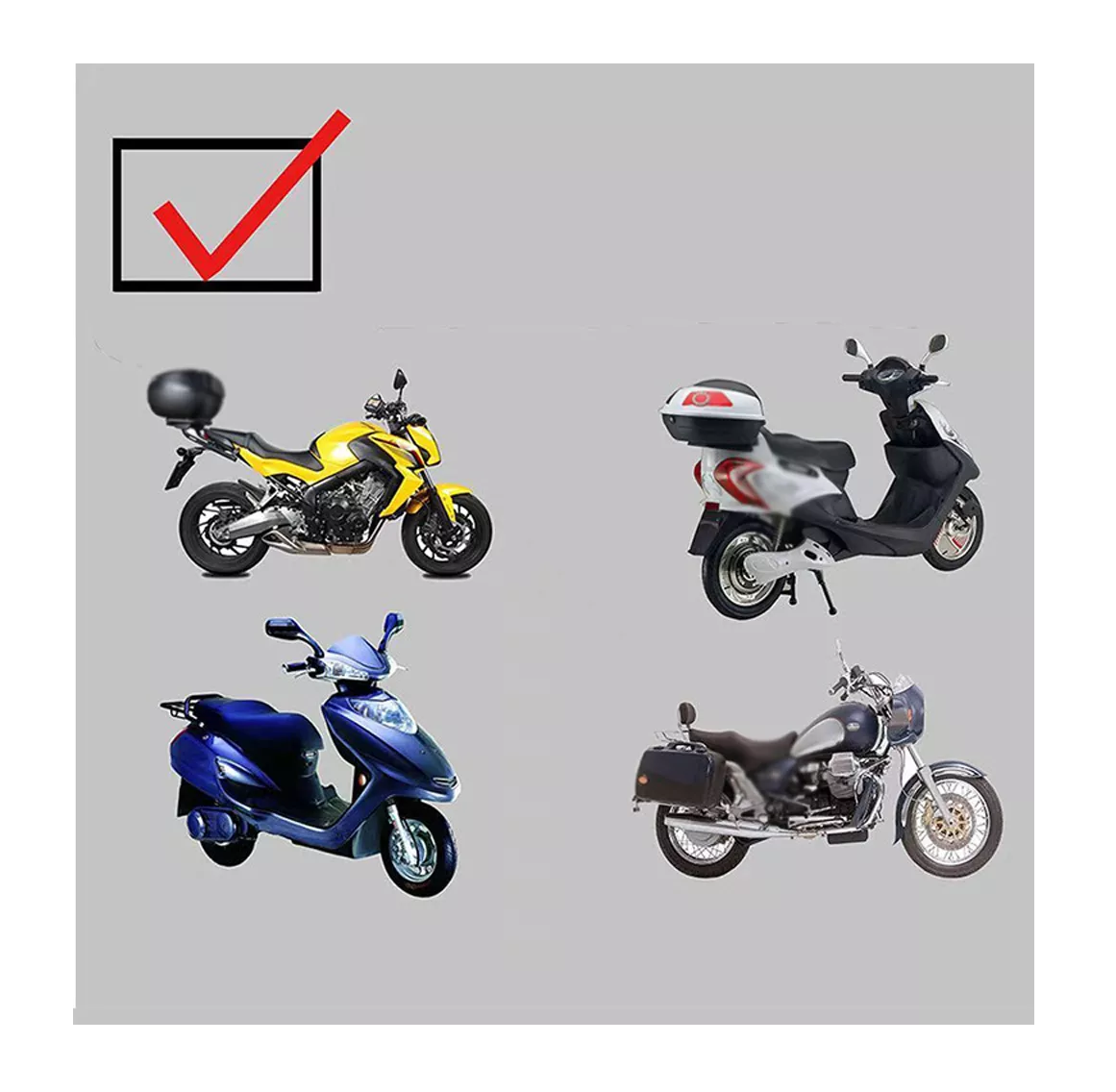 Foto 5 pulgar | Caja Porta Equipaje Moto Y Motonetas Reflejante 28 Litros Negro Líneas Roja