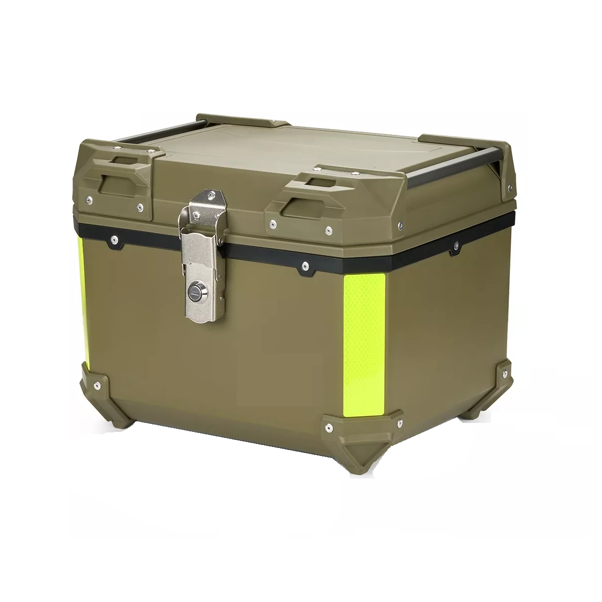 Baul Trasero Caja Moto Abs Respaldo Acojinado Eo Safe Imports Esi-15478 Verde