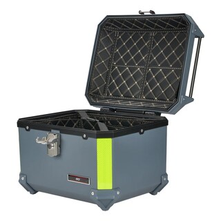 Foto 2 | Baul Trasero Para Moto Abs De 45l Respaldo Acojinado Eo Safe Imports Esi-18975 Gris