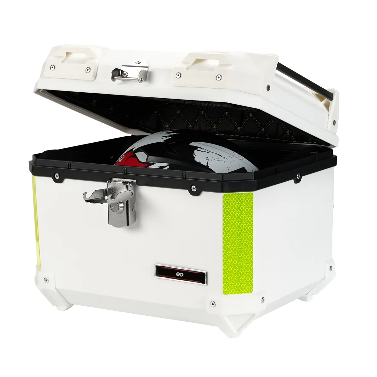 Baul Trasero Caja Moto Abs O 45l Eo Safe Imports Esi-18974 Blanco