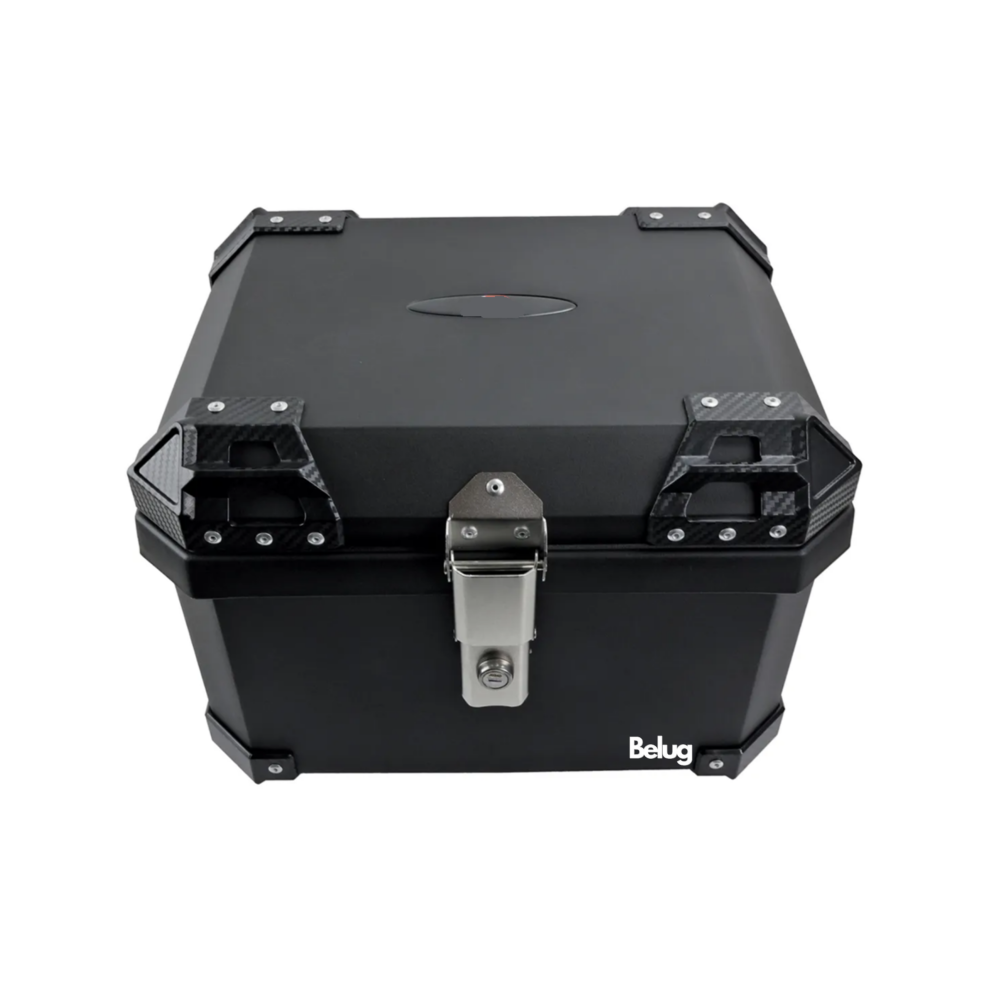Foto 3 pulgar | Baúl Moto Caja Acabado Aluminio Funda Interior Belug  Negro