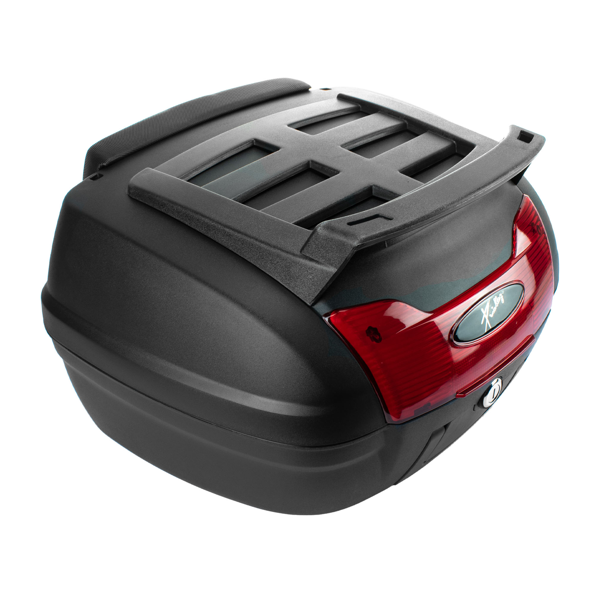 Caja Maletero para Moto Kinlley 40 l con Respaldo color Negro