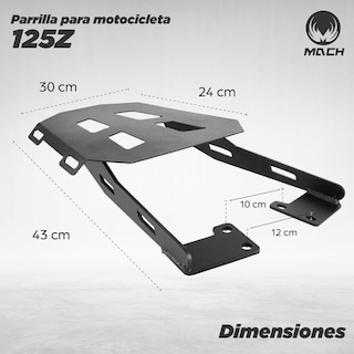 Foto 2 | Parrilla para Motocicleta Match de Placa 125z color Negro