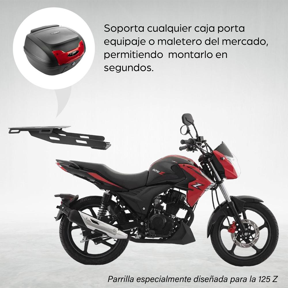 Foto 3 | Parrilla para Motocicleta Match de Placa 125z color Negro