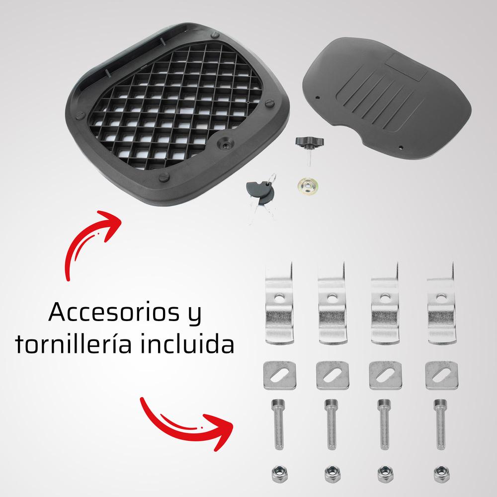 Foto 4 pulgar | Caja Portaequipaje + Red Pulpo para Moto Kinlley YM0879 Multicolor 40L