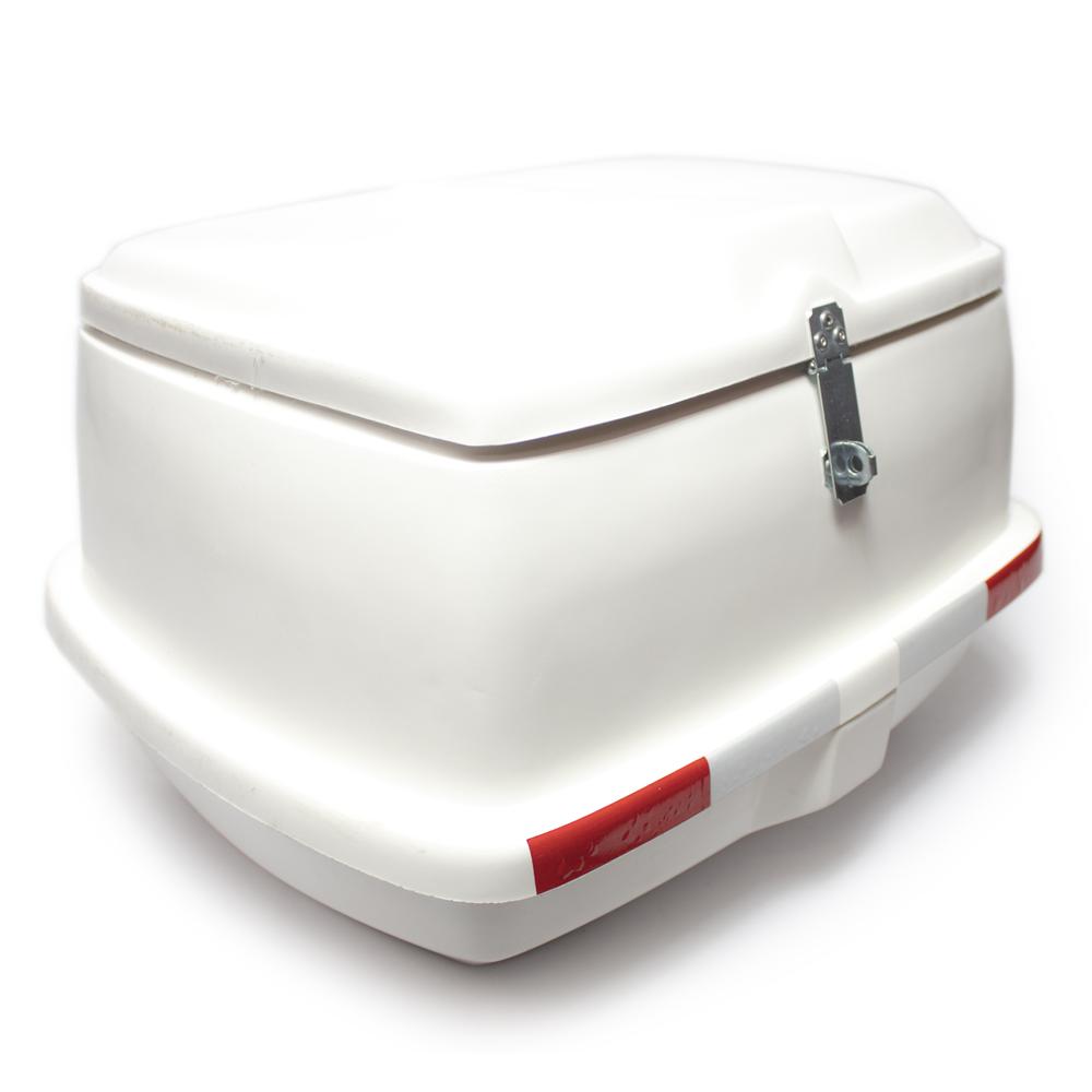 Caja para Motocicleta Fibra de Vidrio 50l Pris-01 Blanca