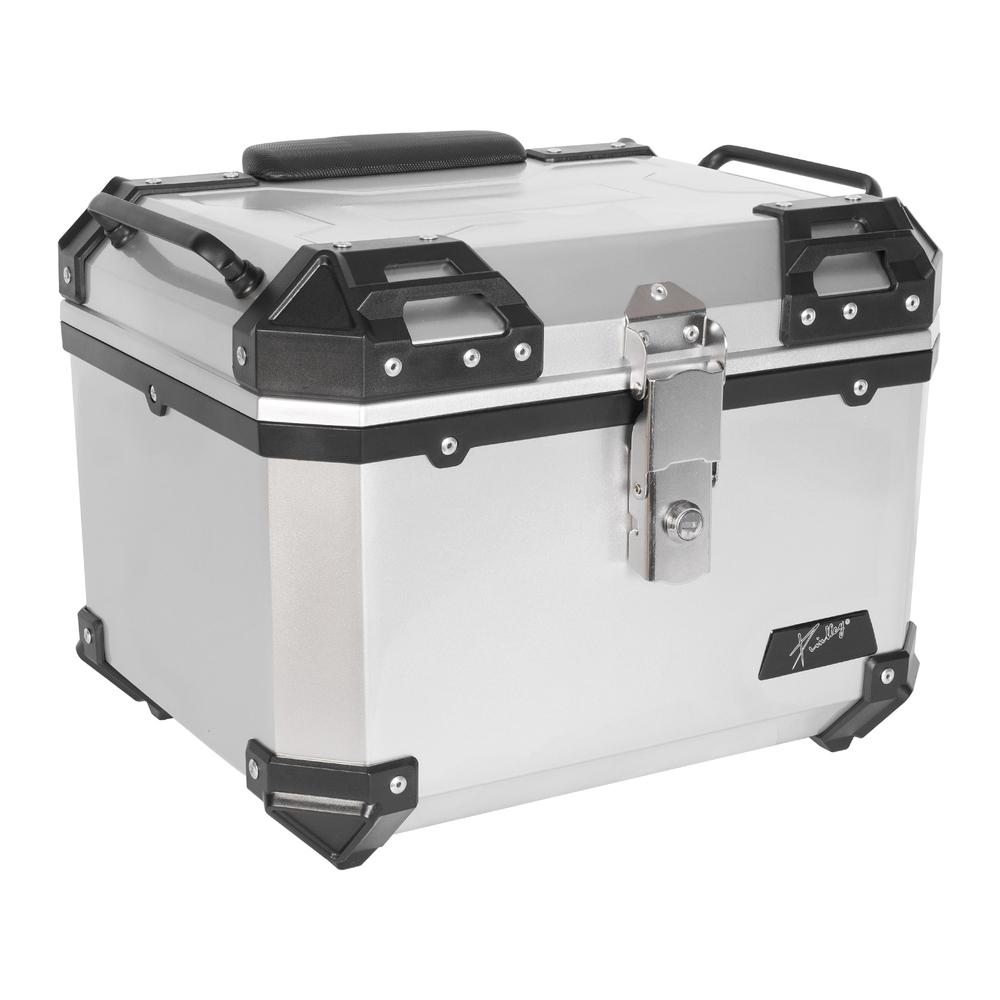 Foto 2 pulgar | Caja Portaequipaje para Moto Kinlley Gris Universal 45 L 43.5x38x34 cm