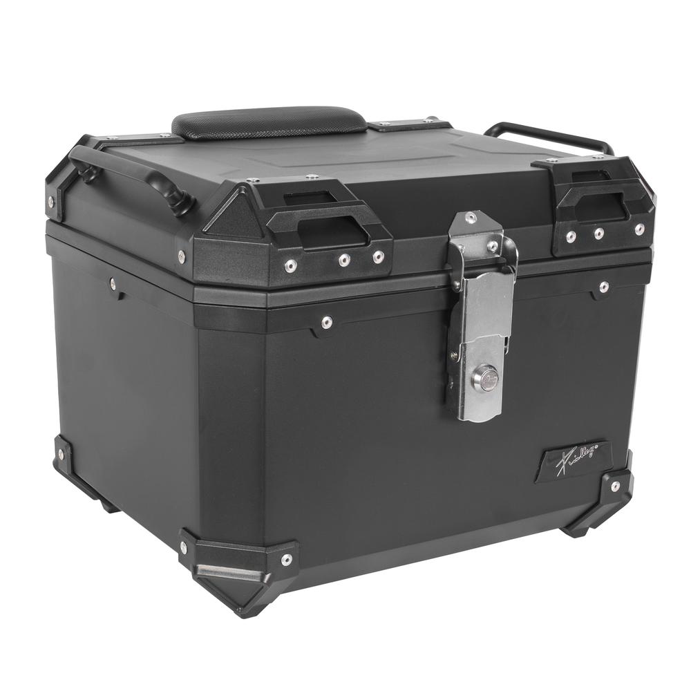 Foto 2 pulgar | Caja Portaequipaje para Moto Kinlley Universal Negra 45 L 43.5x38x34 cm