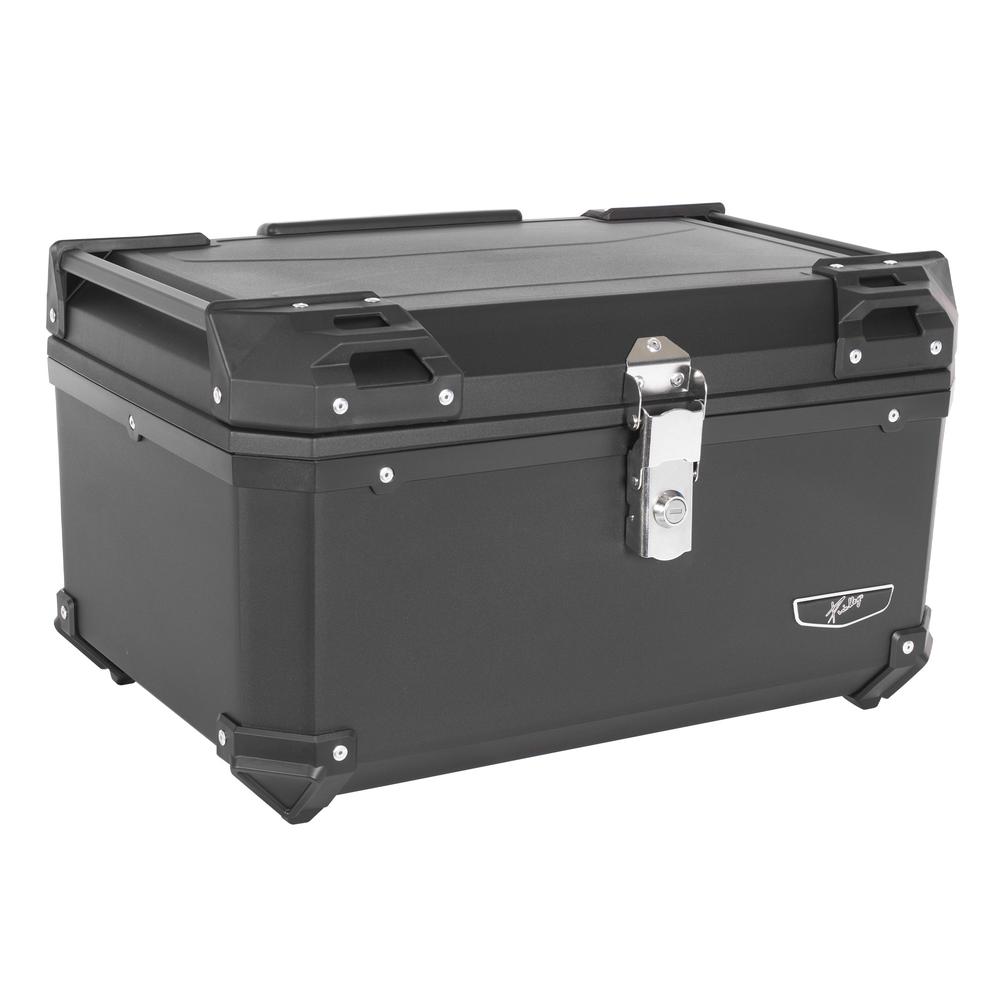 Caja Portaequipajes para Motocicleta Kinlley 60l con Forro Universal Negro